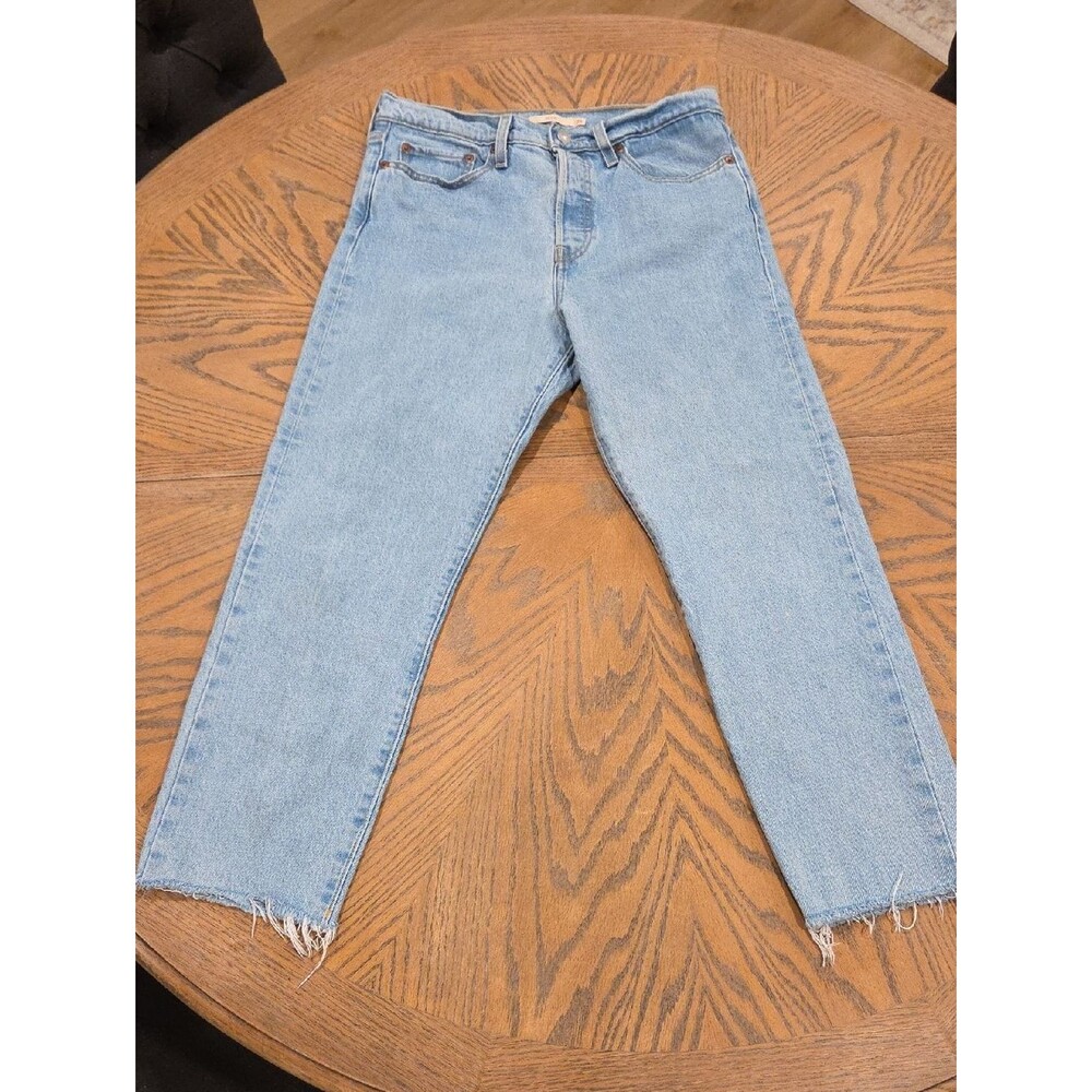 Levi's Wedgie Fit Ankle Jeans Tango Talks Light Wash High Rise Size 29